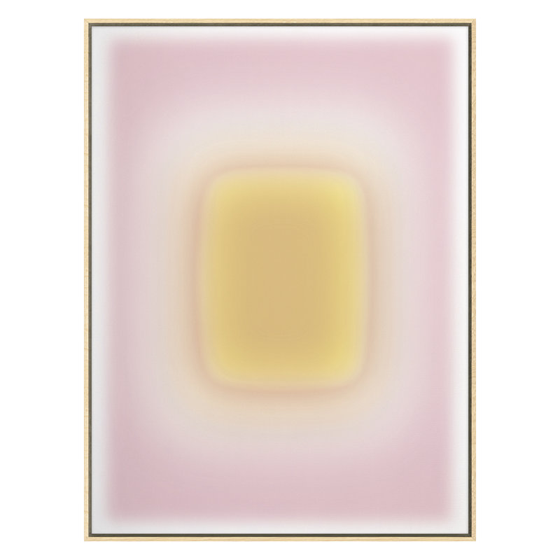 Blur Continuum 11 Print by Renee Stramel, 45" H x 34" W x 1.88" D, Maple