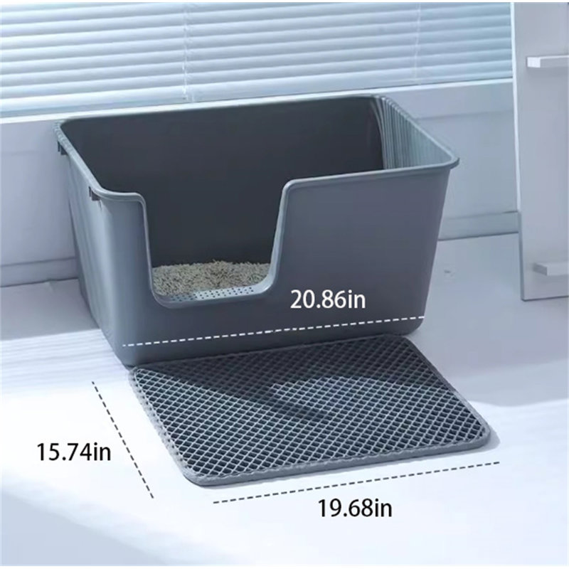 Tapis de fumier à double couche, H 0,11 po x l 19,68 po x P 15,74 po
