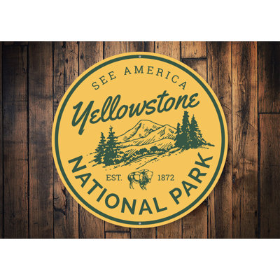 See America National Park Aluminum Sign