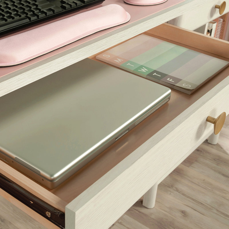Bureau d'ordinateur, finition gris clair