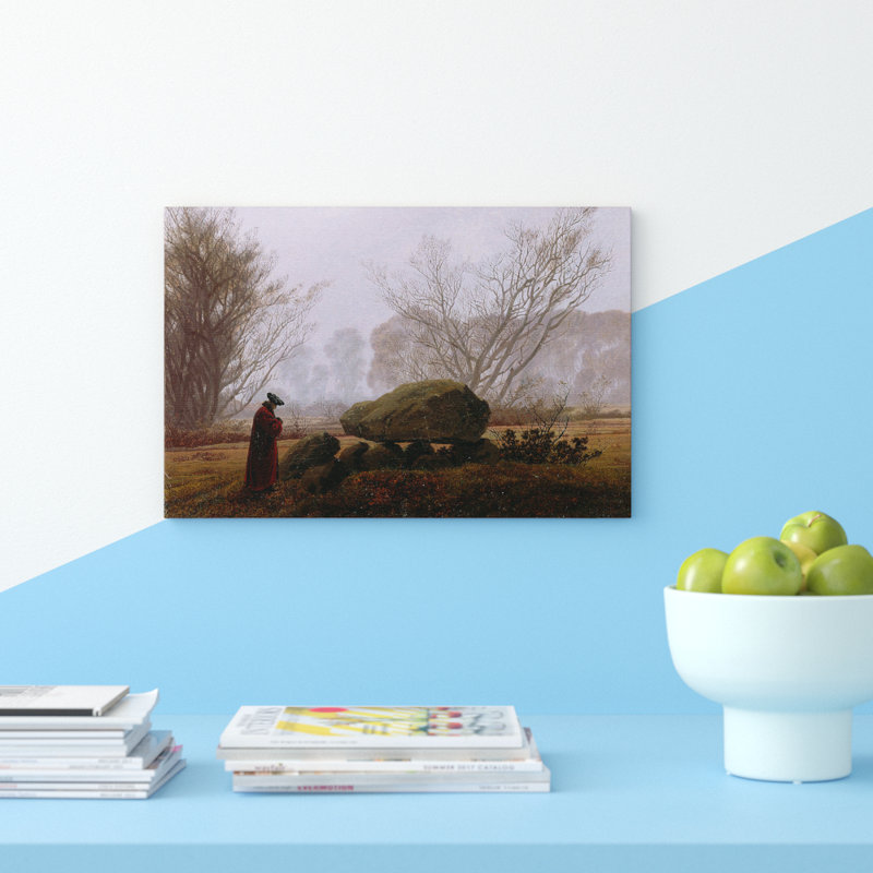 Friedrich Caspar David - Wrapped Canvas Painting, 40cm H x 60cm W