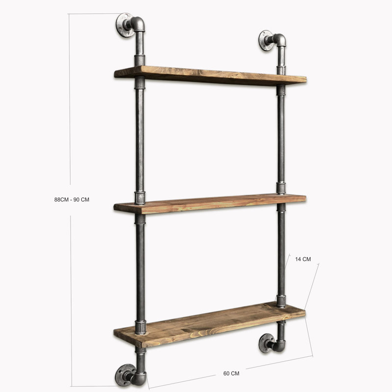 Hardwick 3 Piece Solid Wood Accent Shelf