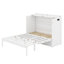 Lit escamotable compact avec tiroir de rangement et prises de courant intégrées et ports USB