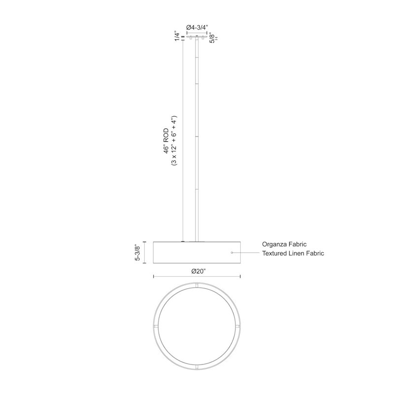 Dalton, 51.25" H x 20" W x 20" D, White