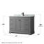 Ensemble de meuble-lavabo simple 48 po Avery-41604521-80201124