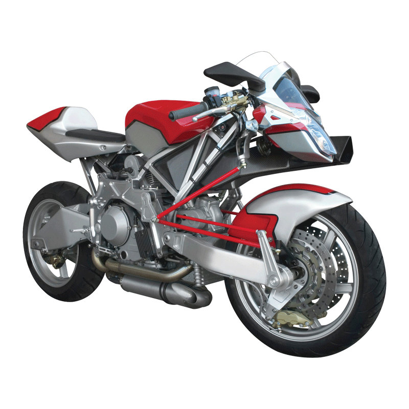 Adhésif décoratif moto III, H 40 po x l 48 po