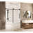 Shower Door, 56 - 60" W X H, 1/4" (6 Mm) Clear Tempered Glass, Proof Film, Comfortable And Functional Stainless Steel Handle, Matte Black, Good Transmission For Bathroom Easy To Use High Transmittance
