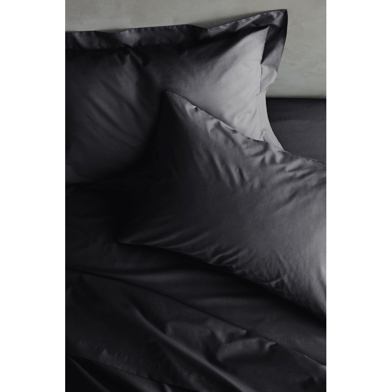 Easy Iron Percale Fitted Sheet, Kingsize (5'), Black