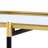 40.7'' Glass Top Console Table