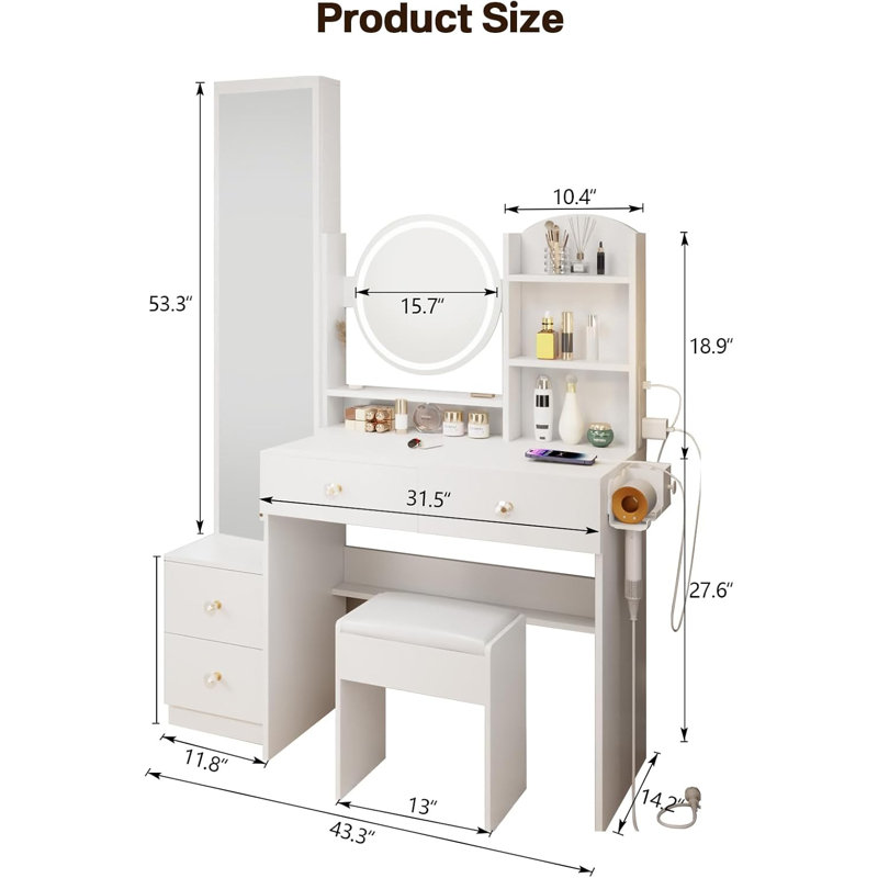 Abdulilah Vanity, White
