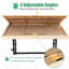 Table 1500 pièces en bois pour adultes avec pieds, plateau de table réglable 25 po x 34 po, 3 angles inclinables, 4 tiroirs, couvercle et conception portable