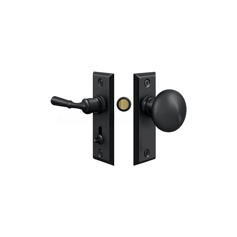 Loquet de porte rectangulaire Deltana SDLS480U19, Noir