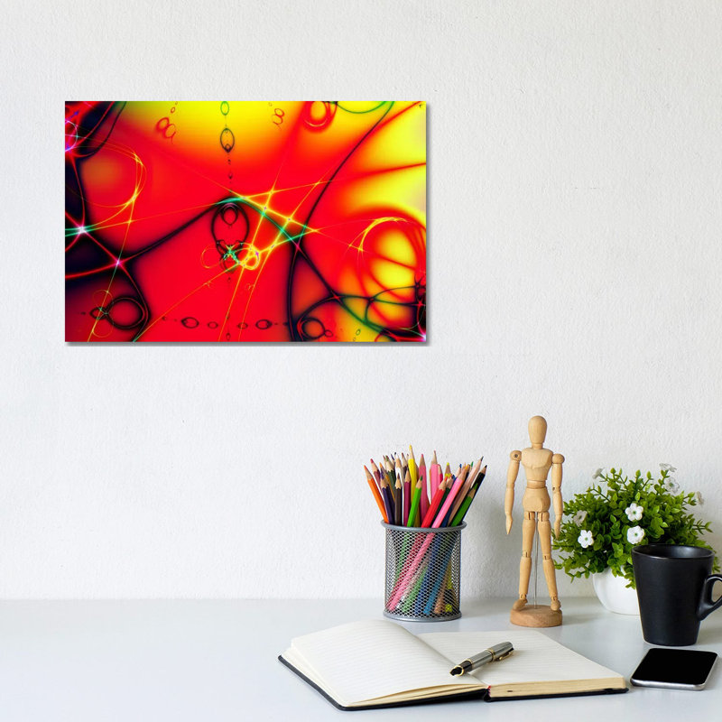 Fire Ball - Wrapped Canvas Print, 20.32cm H x 30.48cm W x 1.905cm D
