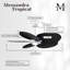 Alessandra Tropical - Five Blade Ceiling Fan - Integrated LED -Matte Black Finish -Light Blue Blades-968184996-968184992