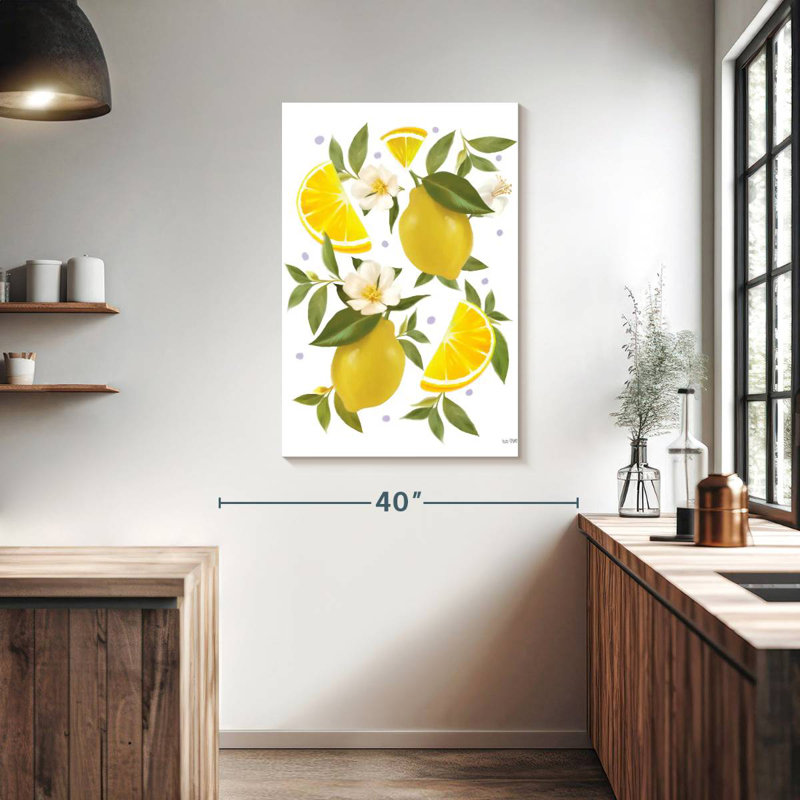 Yarlin citron citron botanique, H 39 po x l 26 po