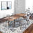 Cleo Extendable Walnut Solid Wood Dining Table-1739254049