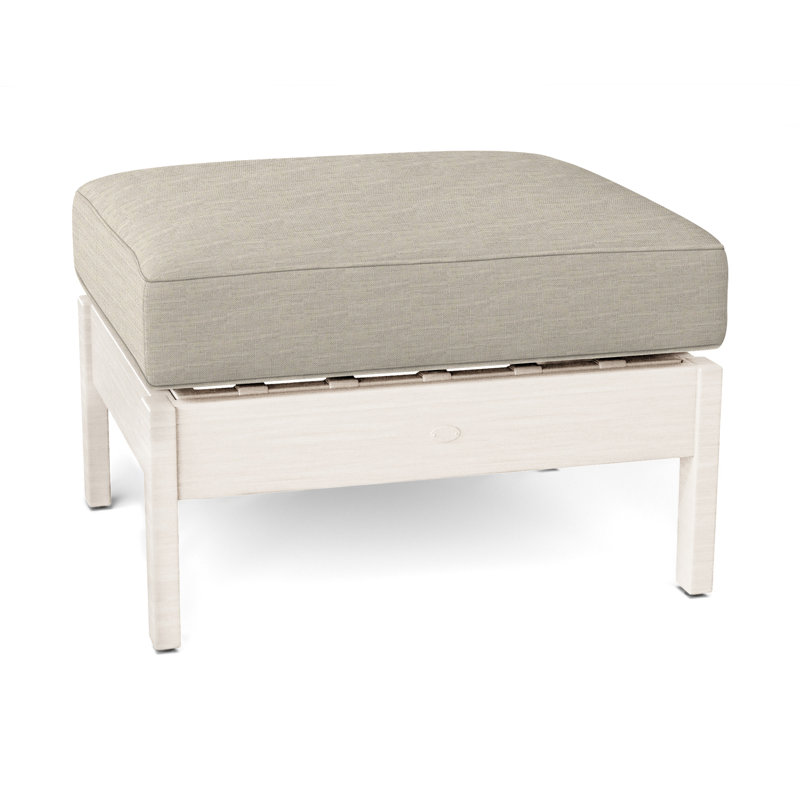 Repose-pieds Kennebunkport, Lin Dove Sunbrella®, Welt, Craie