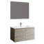Ensemble de meuble-lavabo mural simple 32" avec miroir Jasso