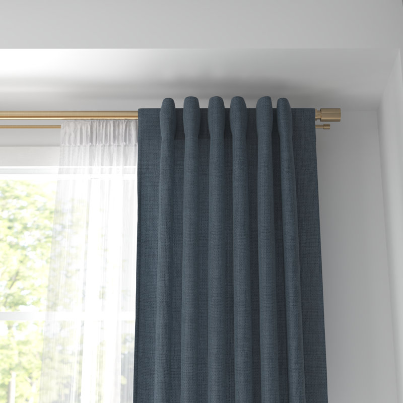 Tringle à rideaux double réglable 1 po Totham, Or, 48" - 84"