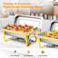 9 QT Stainless Steel Rectangle Chafing Dish 2 Set