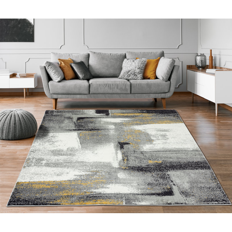 Alayn Abstract Indoor Rug, Rectangle 9' x 12'