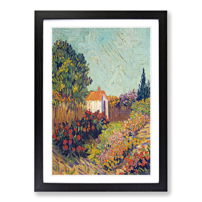 Landscape by Vincent Van Gogh - Framed Print, Black Framed, 65cm H x 48cm W x 2cm D