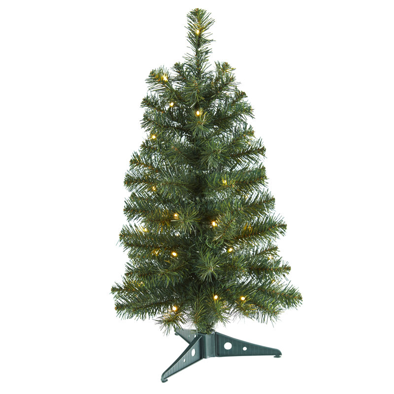 24' H Lighted Artificial Pine Christmas Tree