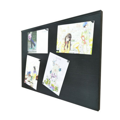 Babillard et tableau magnétique pour murs - Design moderne - Comprend 12 punaises et 12 aimants