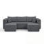 Canapé modulaire compact avec coussin moelleux-570248982