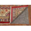 Tapis rouge à motif oriental Kazak