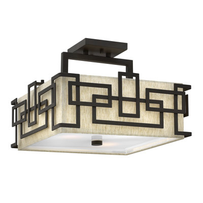 Spiers Fabric Semi Flush Mount