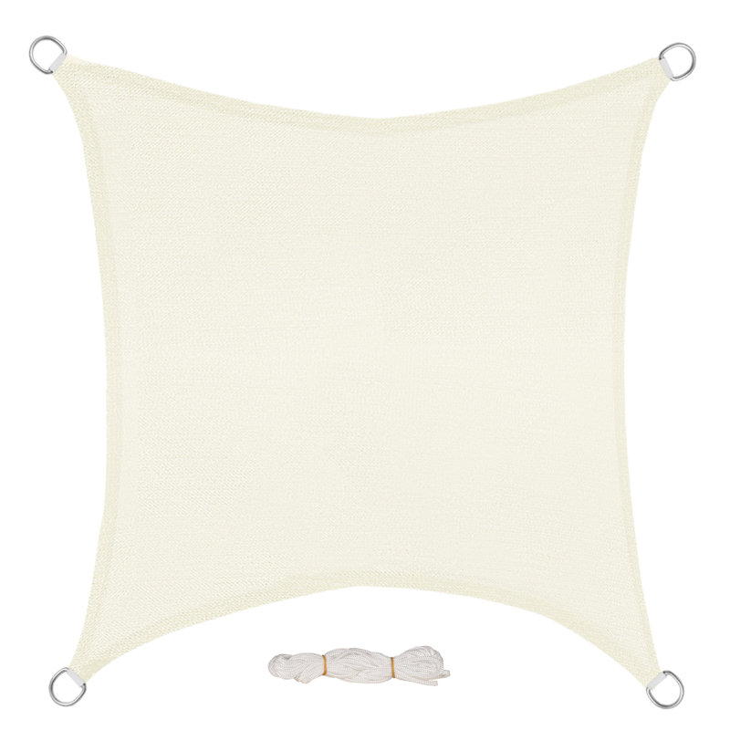 Dulac Square Shade Sail, Cream, 500cm H x 500cm W x 0.2cm D