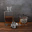 Elephant Glass Whiskey Decanter with Pair of Double Old Fashion Glasses