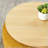 Round Storage Ottoman, 2 in 1 Function, Work as End table and Ottoman,with small seat,(25"x25"x14.7")-1325503824