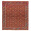 Tapis unique en laine noué à la main orange vieilli 3 pi 9 po x 4 pi 2 po John-Joe