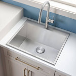Ruvati Topmount Laundry Utility Sink 25" x 22" x 12" Deep 16 Gauge Stainless Steel