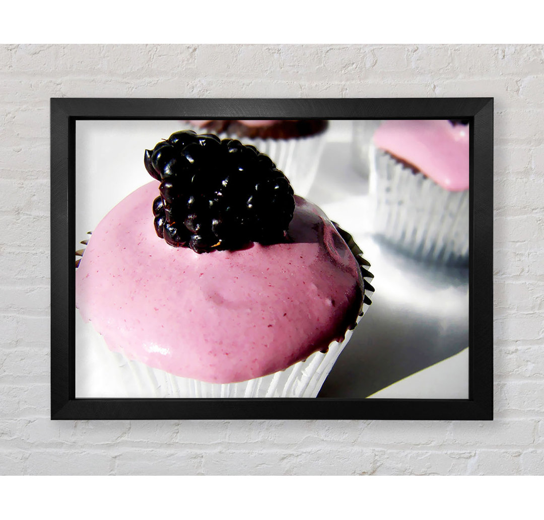 Blackberry Cupcake - Einzelner Bilderrahmen Kunstdrucke