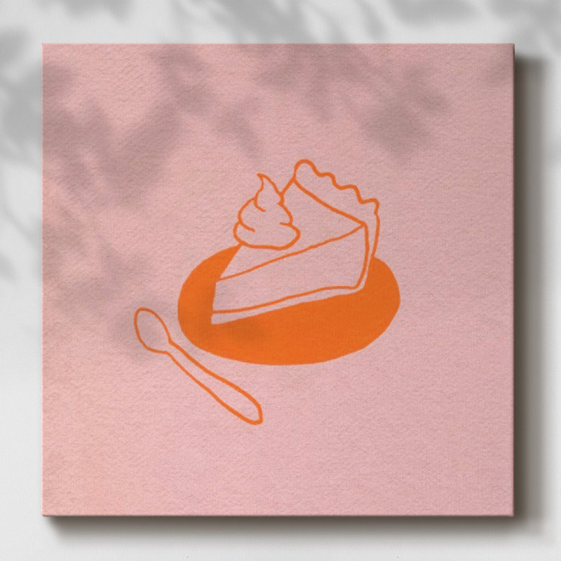 «Let Command Dessert I», reproduction sur toile, H 32 po x l 32 po x P 1,5 po