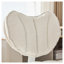 Fauteuil de méditation grande taille avec molleton et rembourrage double couche ivoire