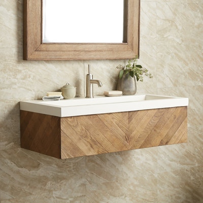 Vintner 36" Wall-Mounted Single Bathroom Vanity Set