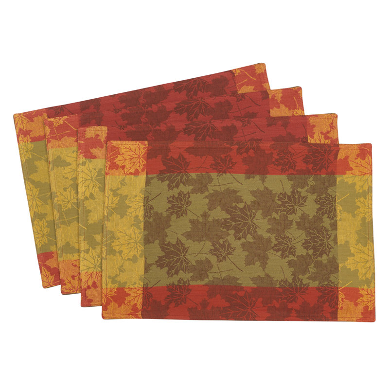 Récapitulatif de coton 19 po à feuilles d’automne jacquard Arlington