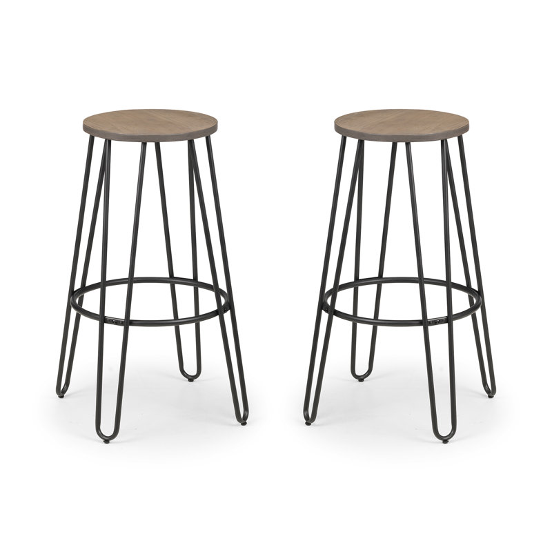 Knisely Counter Stool with Metal Frame