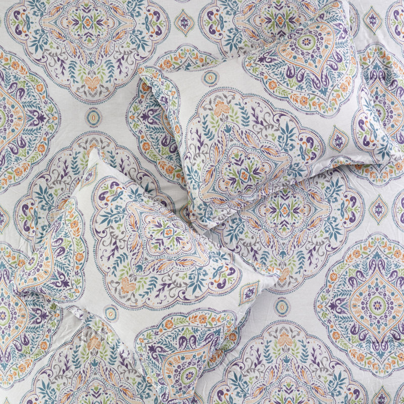 King Blue Reversible Microfiber Comforter Set with Shams