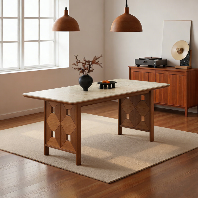 Exquisite and Unique Dining Table, 29.52"H x 70.86"L x 35.43"W