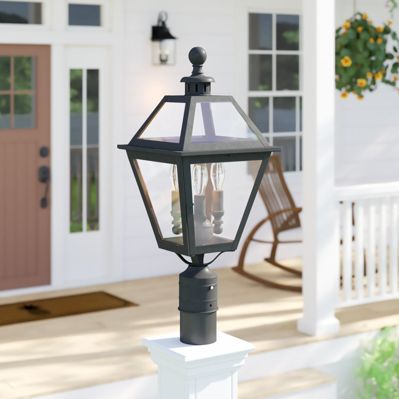 Agarwal Stained Glass Lantern Head Post Lantern