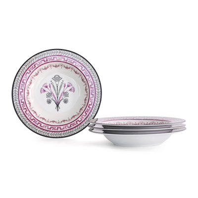 Marchesa Serengeti 4-Piece Pasta Bowl Set Porcelain