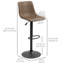 Tabouret pivotant à hauteur réglable-2054960168