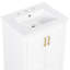 Meuble-lavabo de 24 po avec lavabo en céramique, tiroir divisé et rangement intelligent pour une organisation optimisée