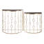 Mya 79cm Glass Top Console Table