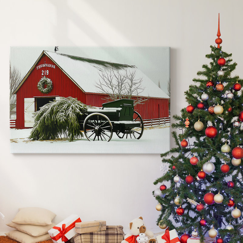 Christmas Holiday Arts - Toile tendue avec châssis XMA171441, H 16 po x l 24 po